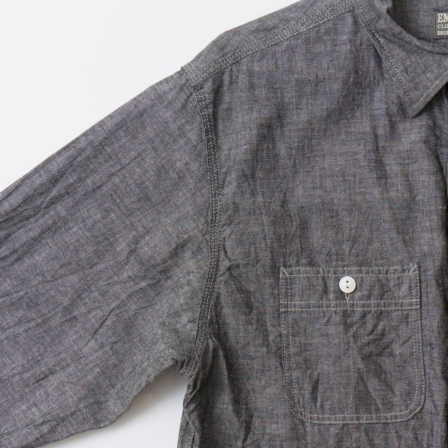 EMPIRE & SONS L/S WORK SHIRT VINTAGE BLACK CHAMBRAY