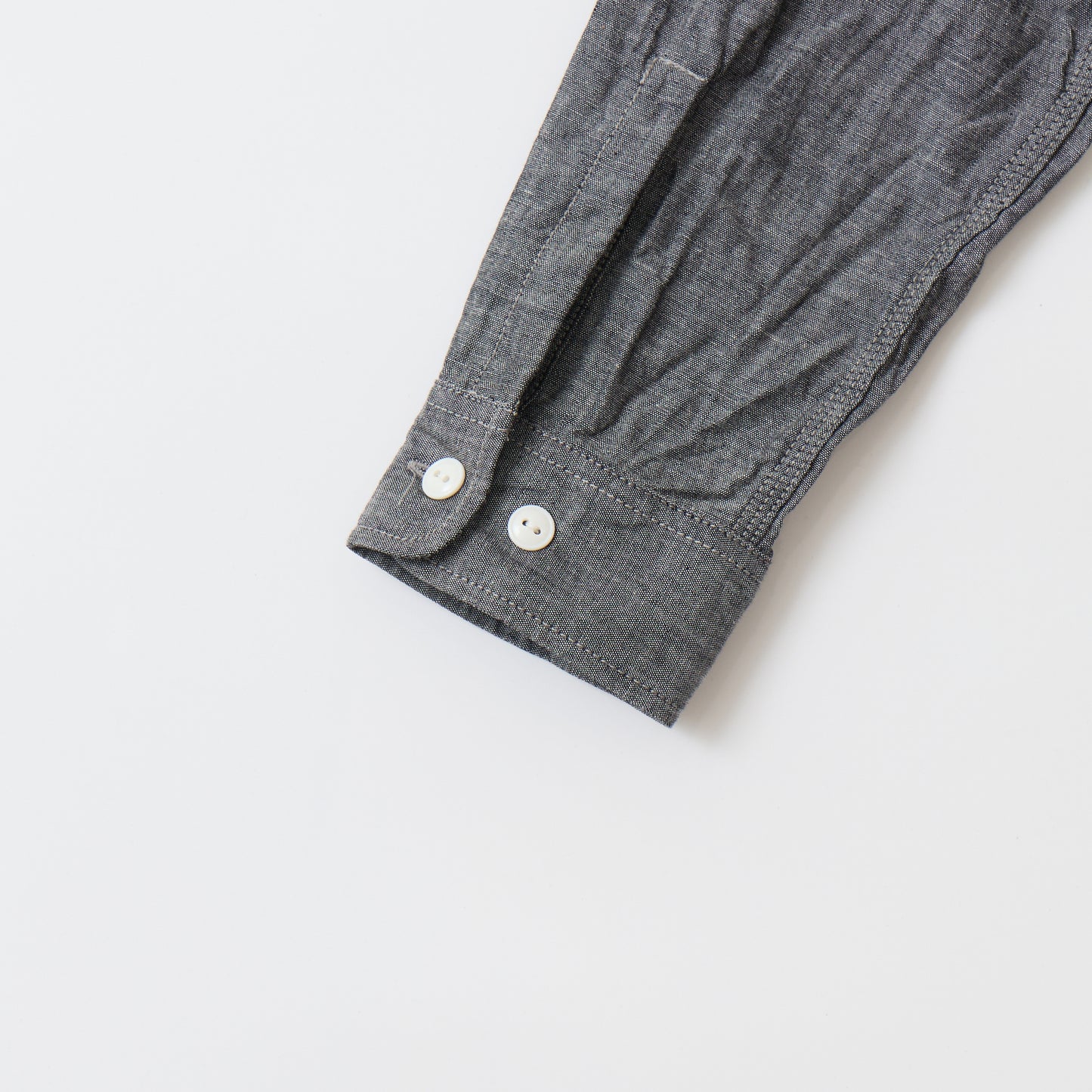 EMPIRE & SONS L/S WORK SHIRT VINTAGE BLACK CHAMBRAY
