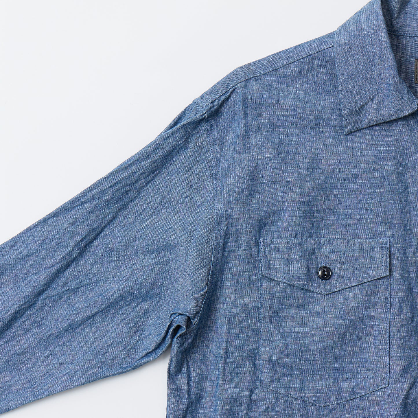 EMPIRE & SONS HALF ZIP WORK SHIRT - CHAMBRAY