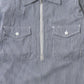 EMPIRE & SONS HALF ZIP WORK SHIRT - HICKORY STRIPE