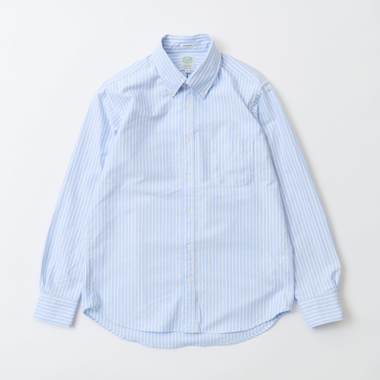 KEATON CHASE USA L/S CLASSIC FIT BD SHIRT STRIPE - SUPIMA MIXED CLASSIC OXFORD