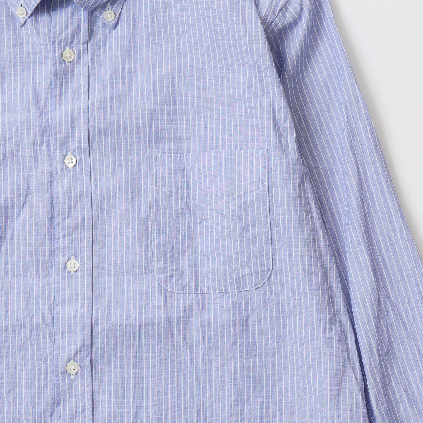 KEATON CHASE USA L/S FULLOPEN CLASSIC FIT BD SHIRT - END ON END STRIPE