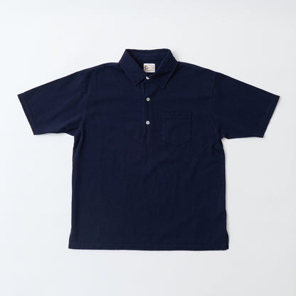 FELCO S/S POLO SHIRT W/3CAT EYE BUTTON 7oz 16SINGLE RUFFY JERSEY - 7 COLORS