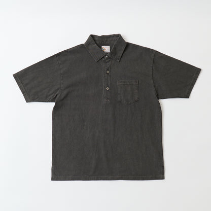 FELCO S/S POLO SHIRT W/3CAT EYE BUTTON 7oz 16SINGLE RUFFY JERSEY - 7 COLORS