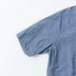 KEATON CHASE USA S/S CLASSIC FIT FULLOPEN B/D SHIRT - 5oz INDIGO CHAMBRAY