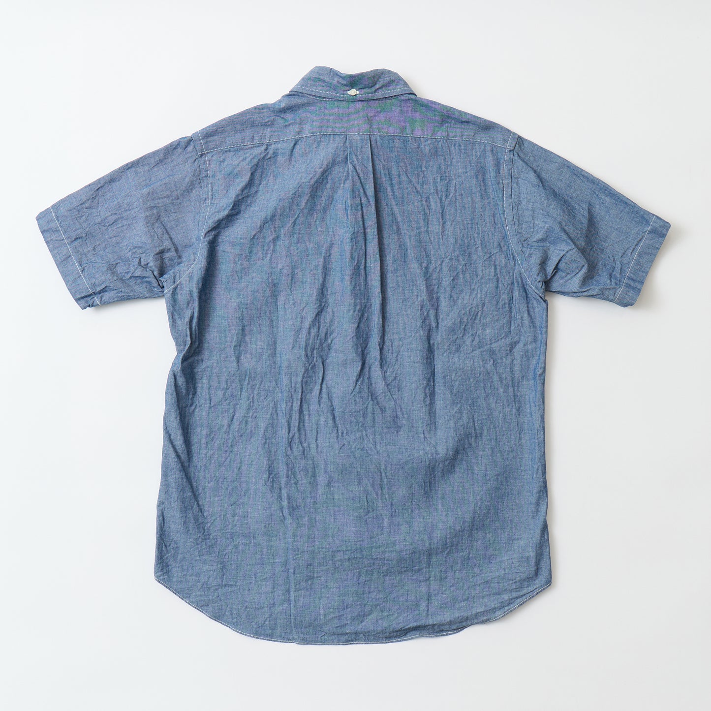 KEATON CHASE USA S/S CLASSIC FIT FULLOPEN B/D SHIRT - 5oz INDIGO CHAMBRAY