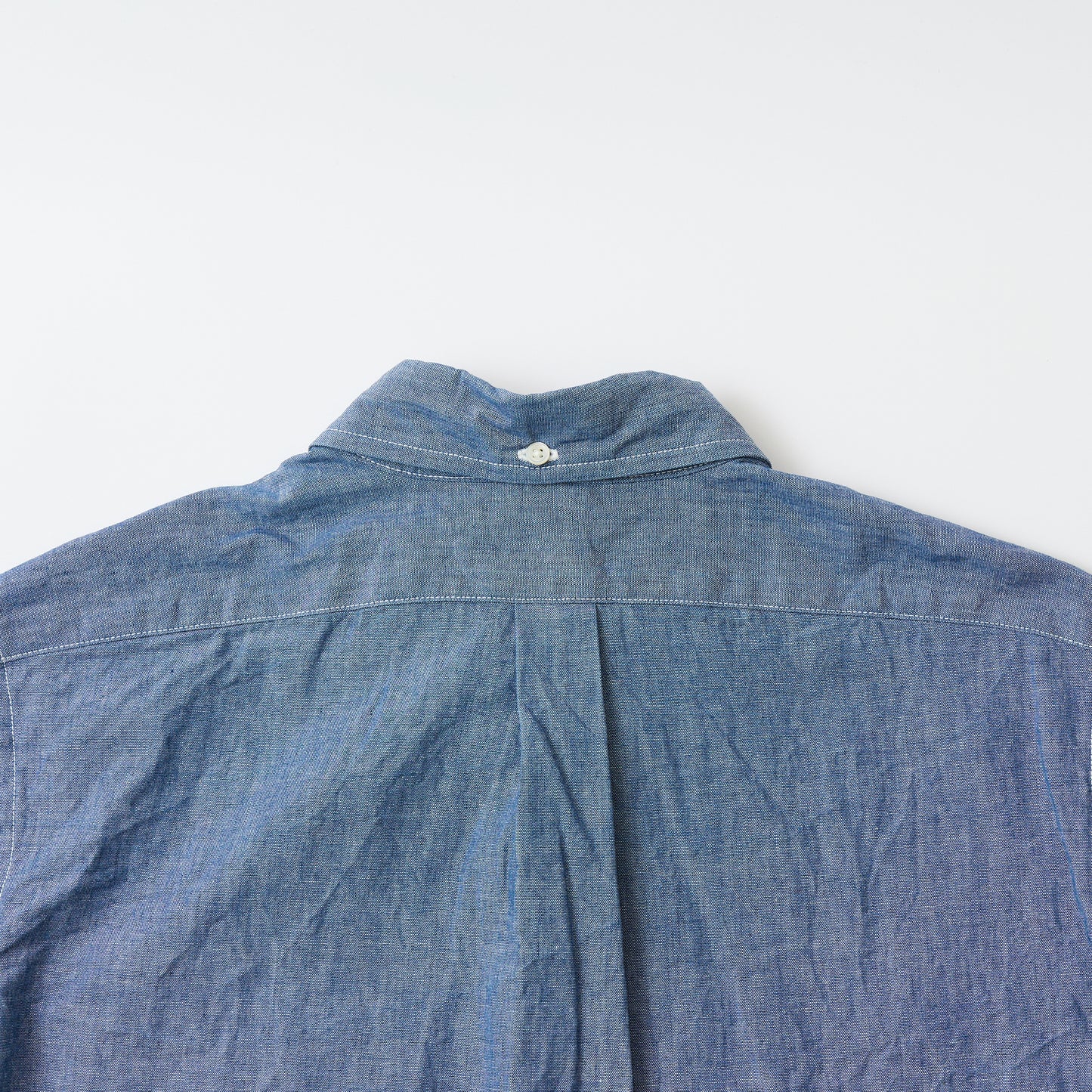 KEATON CHASE USA S/S CLASSIC FIT FULLOPEN B/D SHIRT - 5oz INDIGO CHAMBRAY