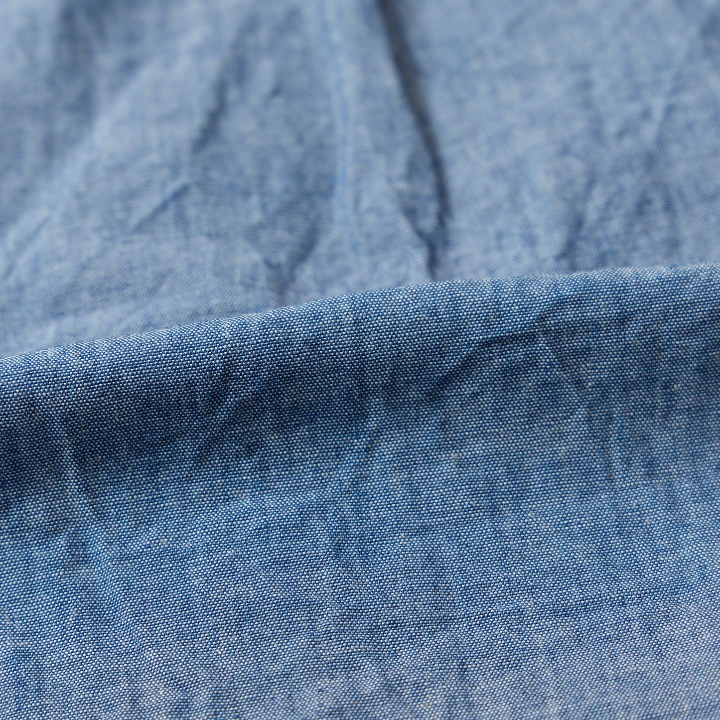 KEATON CHASE USA S/S CLASSIC FIT FULLOPEN B/D SHIRT - 5oz INDIGO CHAMBRAY