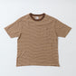 FELCO S/S CREW POCKET TEE - OLD PAPER STRIPE