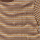 FELCO S/S CREW POCKET TEE - OLD PAPER STRIPE