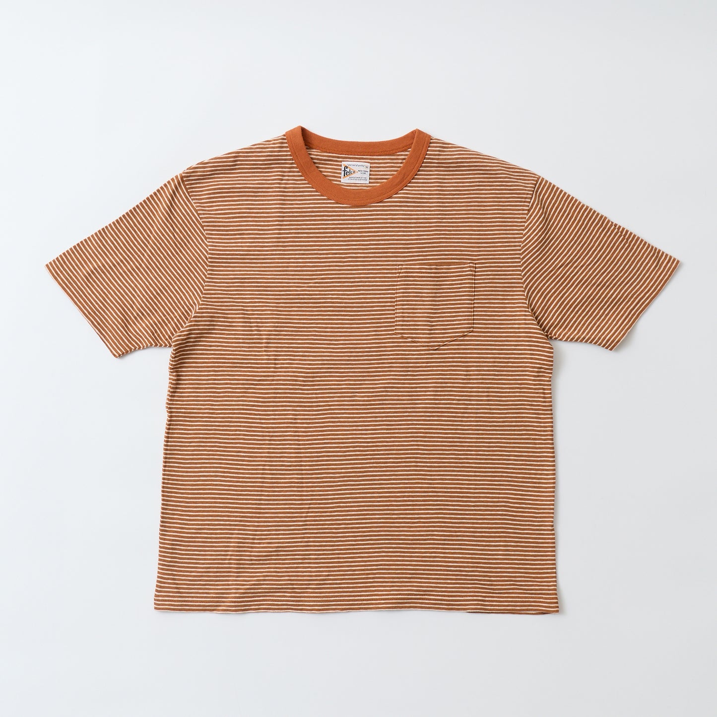 FELCO S/S CREW POCKET TEE - KAMOI STRIPE