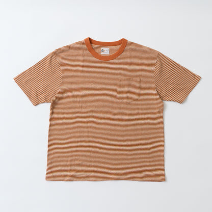FELCO S/S CREW POCKET TEE - KAMOI STRIPE