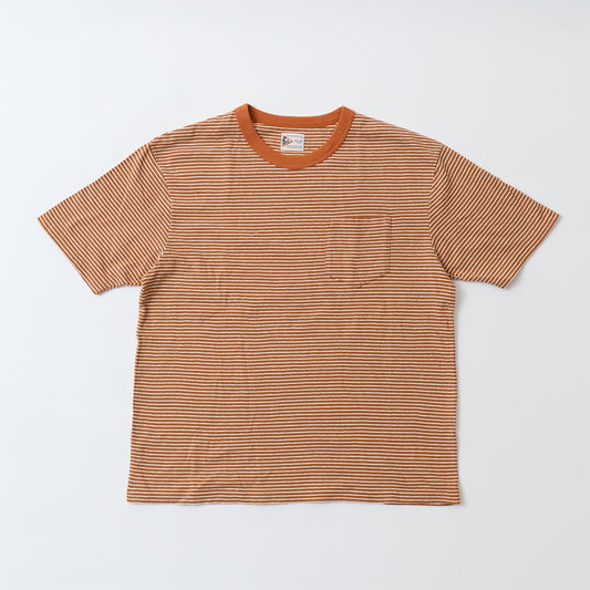 FELCO S/S CREW POCKET TEE - KAMOI STRIPE