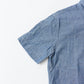 KEATON CHASE USA S/S CLASSIC FIT PULLOVER B/D SHIRT - 5oz INDIGO CHAMBRAY