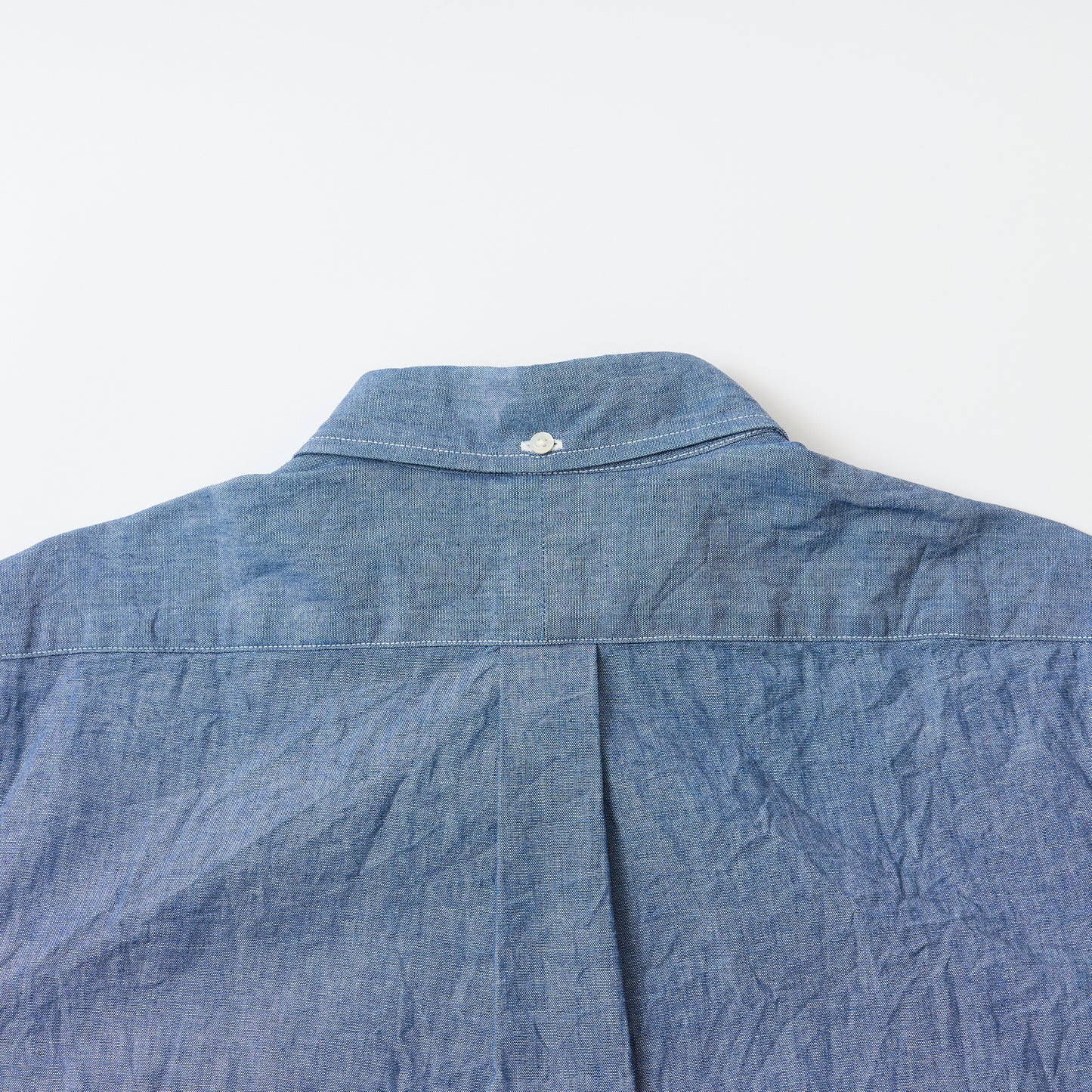 KEATON CHASE USA S/S CLASSIC FIT PULLOVER B/D SHIRT - 5oz INDIGO CHAMBRAY