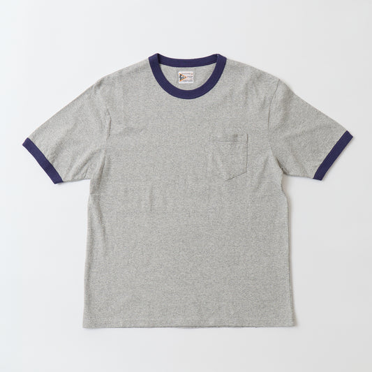 FELCO S/S RINGER POCKET TEE 8812 VINTAGE JERSEY - TWISTED GREY