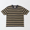 108. CHARCOAL NATURAL&MUSTARD STRIPE