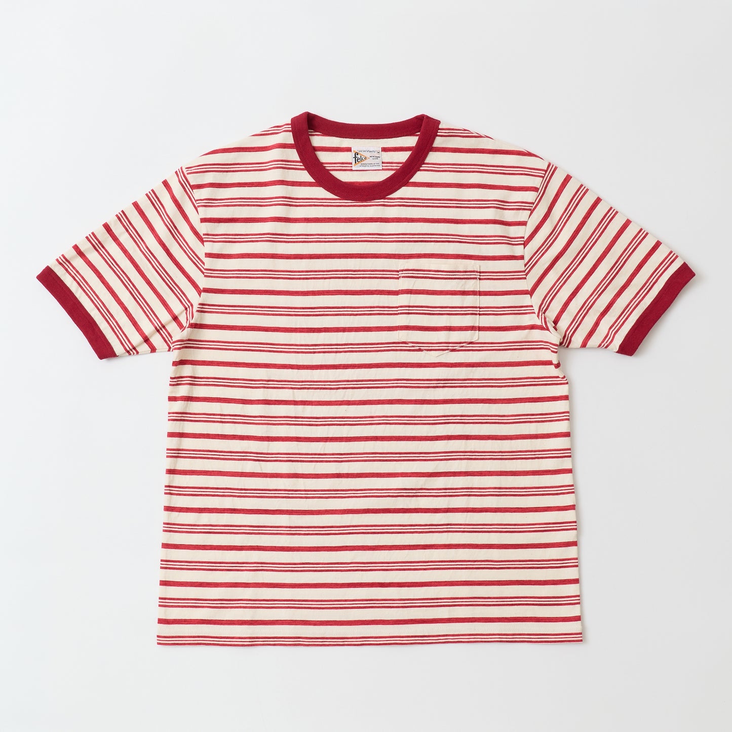 FELCO S/S RINGER POCKET TEE - RETRO SEPC STRIPE