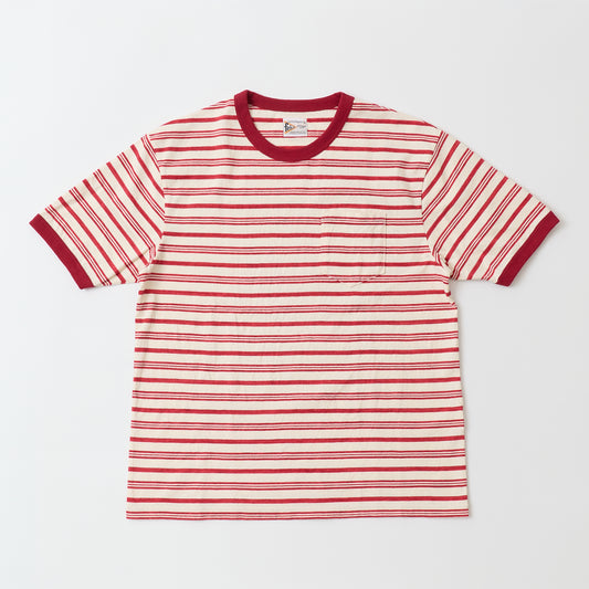 FELCO S/S RINGER POCKET TEE - RETRO SEPC STRIPE