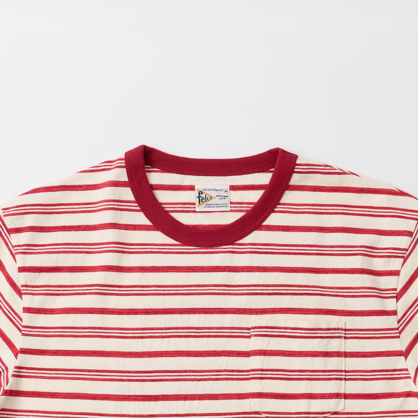 FELCO S/S RINGER POCKET TEE - RETRO SEPC STRIPE