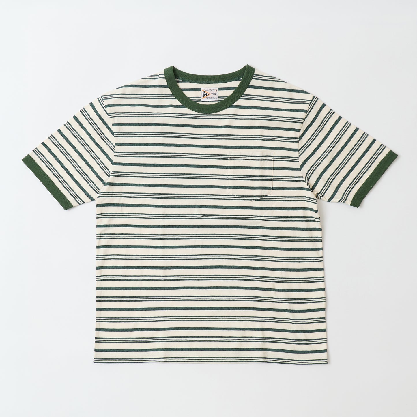 FELCO S/S RINGER POCKET TEE - RETRO SEPC STRIPE
