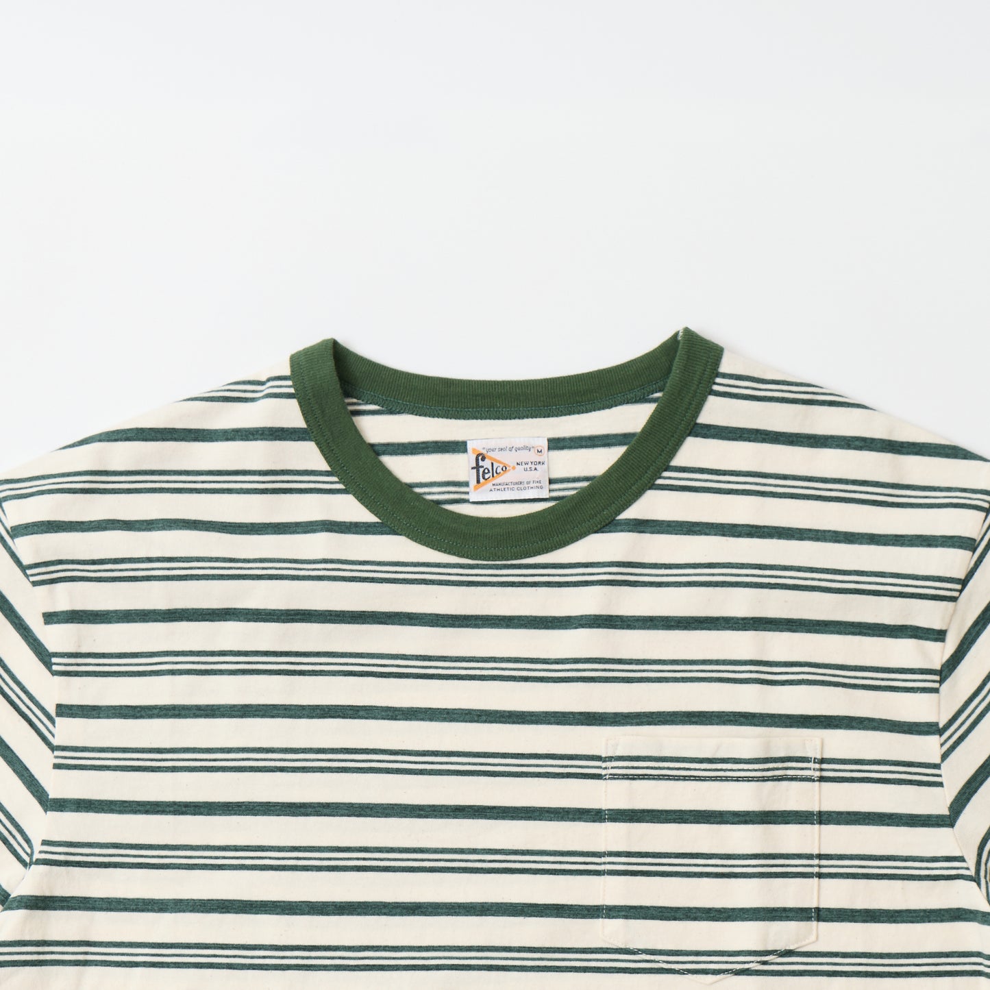 FELCO S/S RINGER POCKET TEE - RETRO SEPC STRIPE