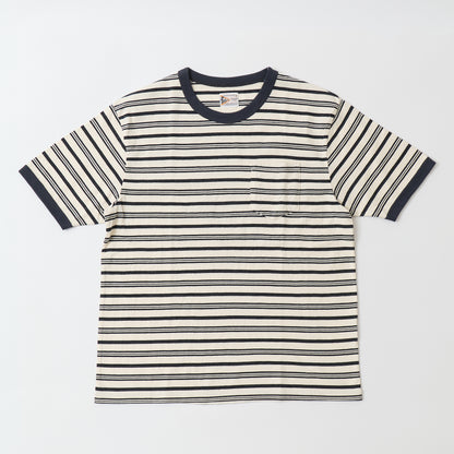 FELCO S/S RINGER POCKET TEE - RETRO SEPC STRIPE