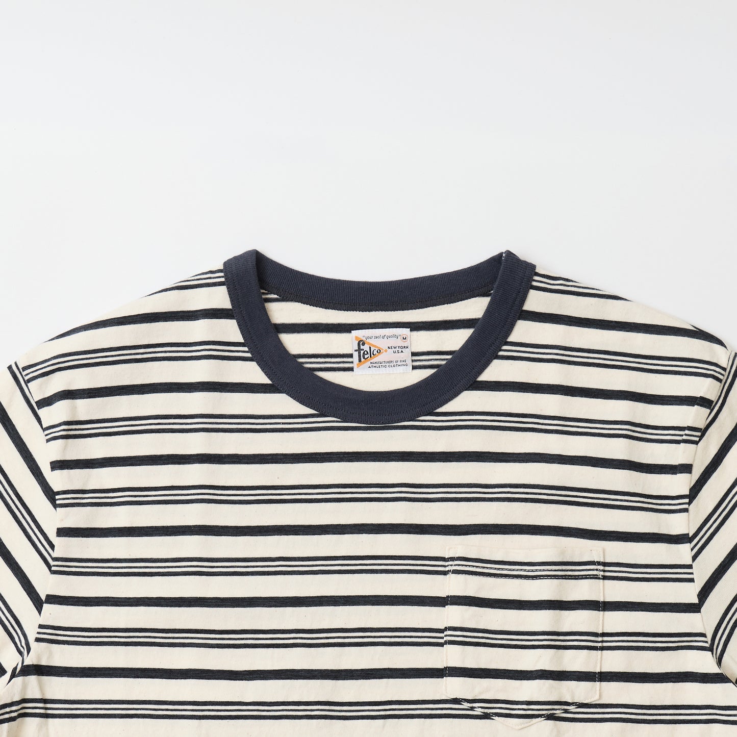 FELCO S/S RINGER POCKET TEE - RETRO SEPC STRIPE