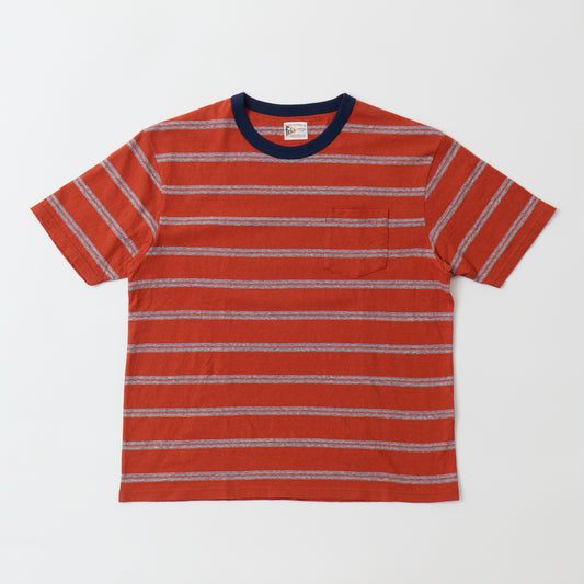 FELCO S/S CREW POCKET TEE - EMOTION STRIPE