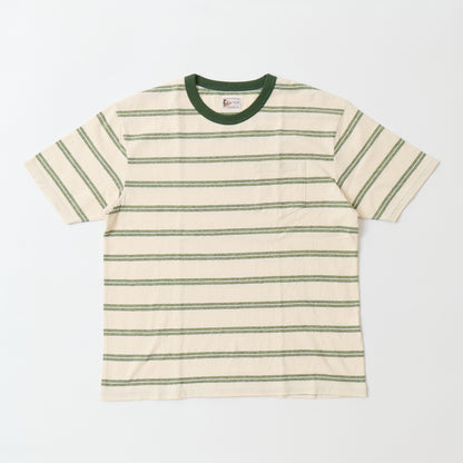 FELCO S/S CREW POCKET TEE - EMOTION STRIPE