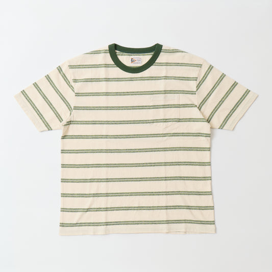 FELCO S/S CREW POCKET TEE - EMOTION STRIPE