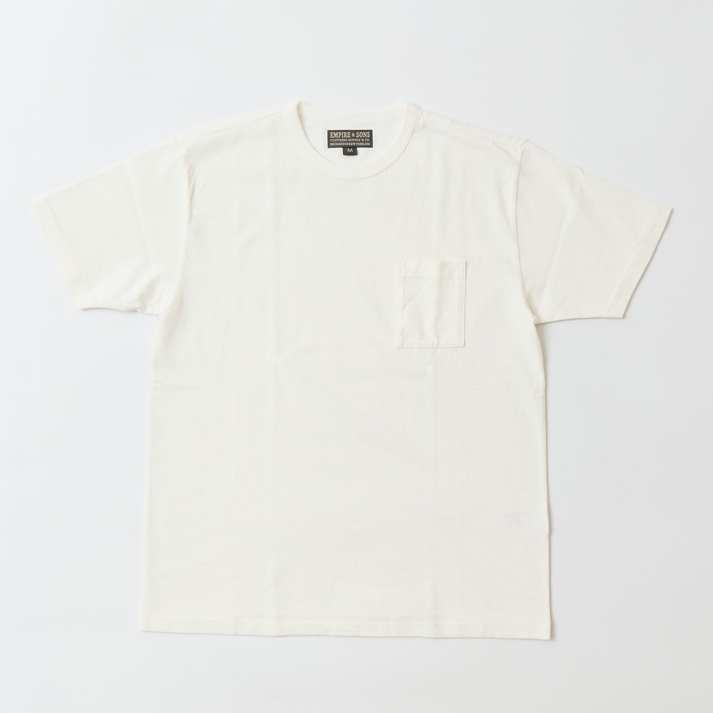 EMPIRE & SONS S/S CREW POCKET TEE AMERICAN DRY JERSEY BLIND SINGLE STITCH - 4 COLORS