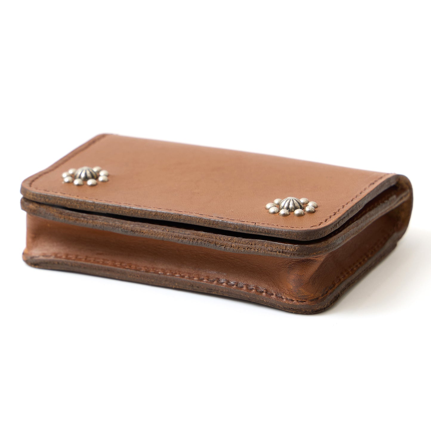 HTC MULTIPLE FLOWER UMBRELLA CARD CASE - LT. BROWN