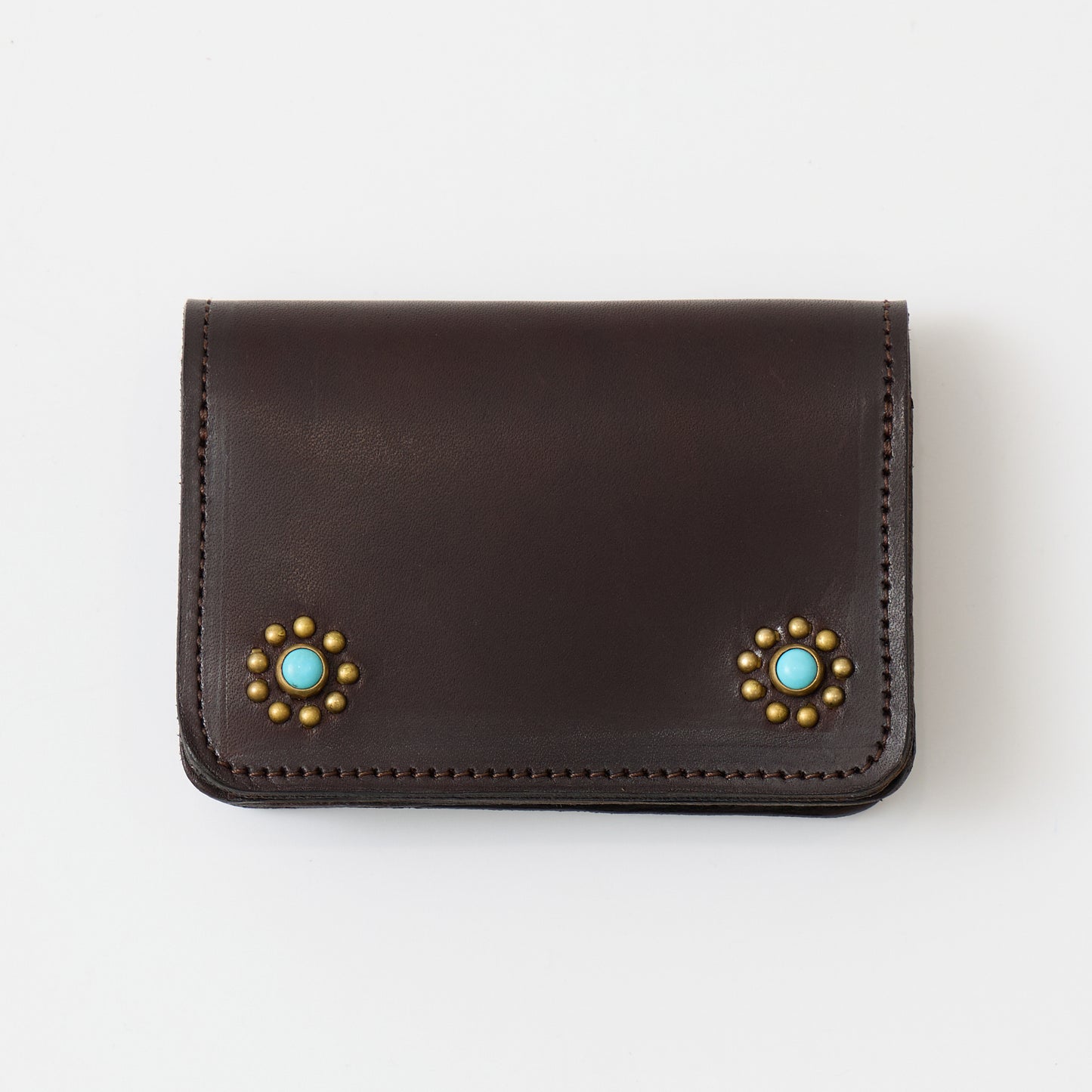 HTC MULTIPLE FLOWER TQ CARD CASE - BROWN