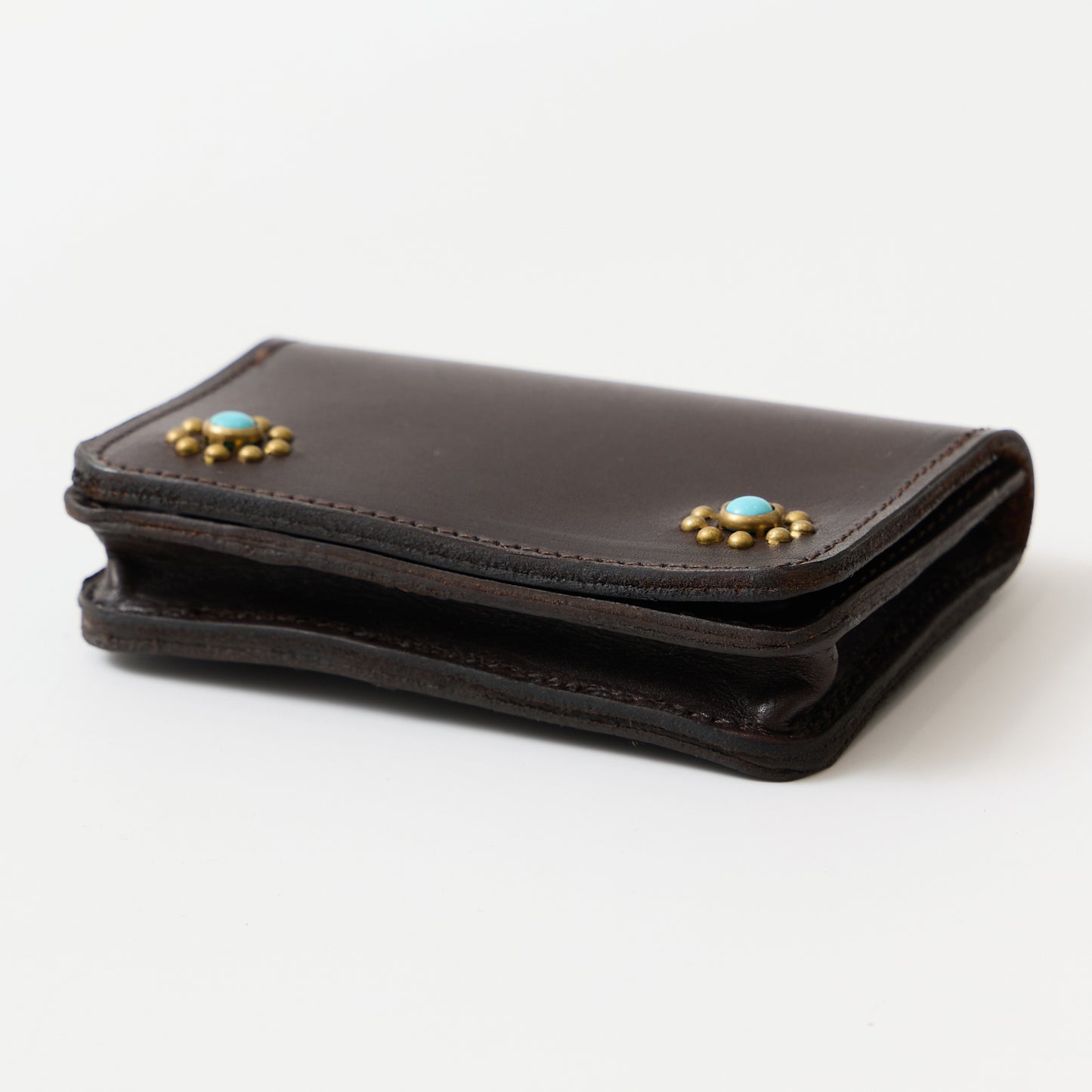 HTC MULTIPLE FLOWER TQ CARD CASE - BROWN
