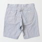 KEATON CHASE USA SEERSUCKER STRIPE BERMUDA SHORT W/BUCKLE BACK