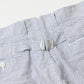 KEATON CHASE USA SEERSUCKER STRIPE BERMUDA SHORT W/BUCKLE BACK