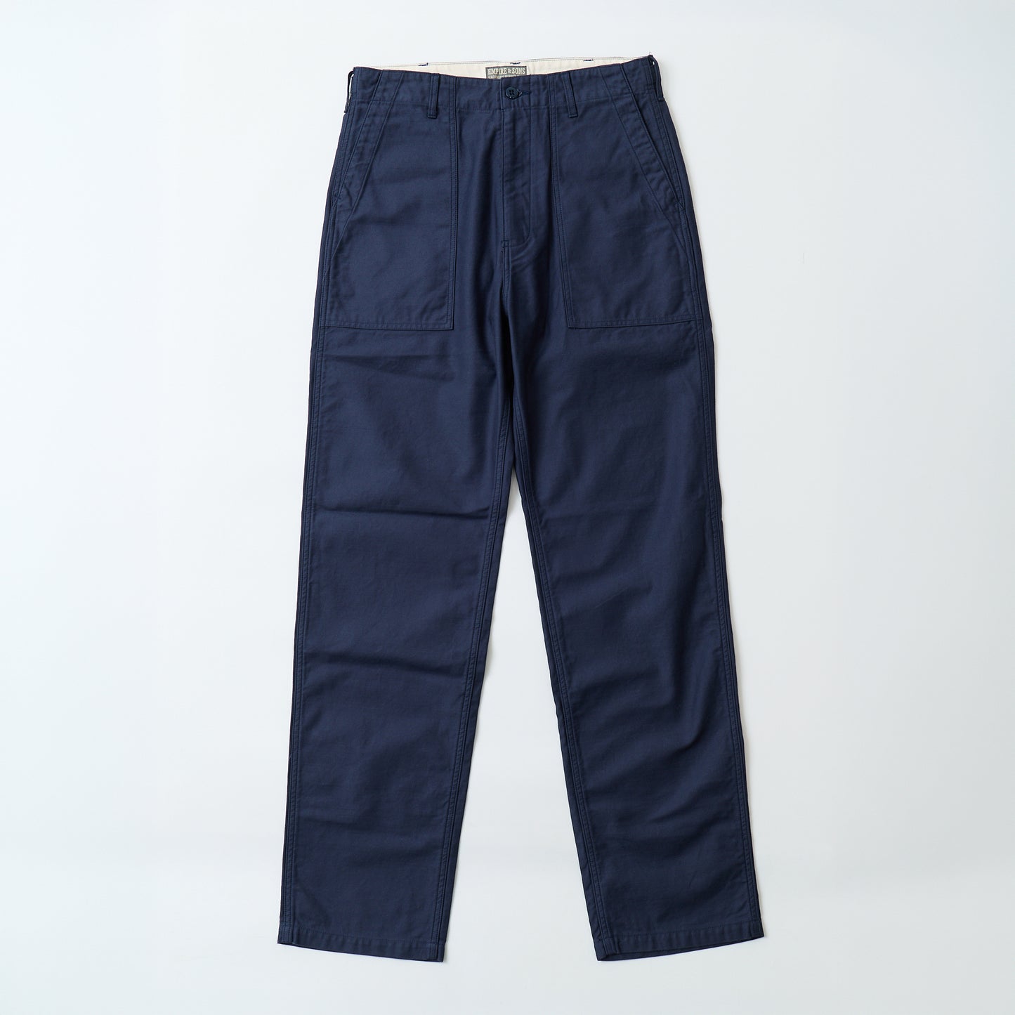 EMPIRE & SONS FATIGUE PANT MILITARY SLUB BACK SATEEN TAPERED WIDE FIT