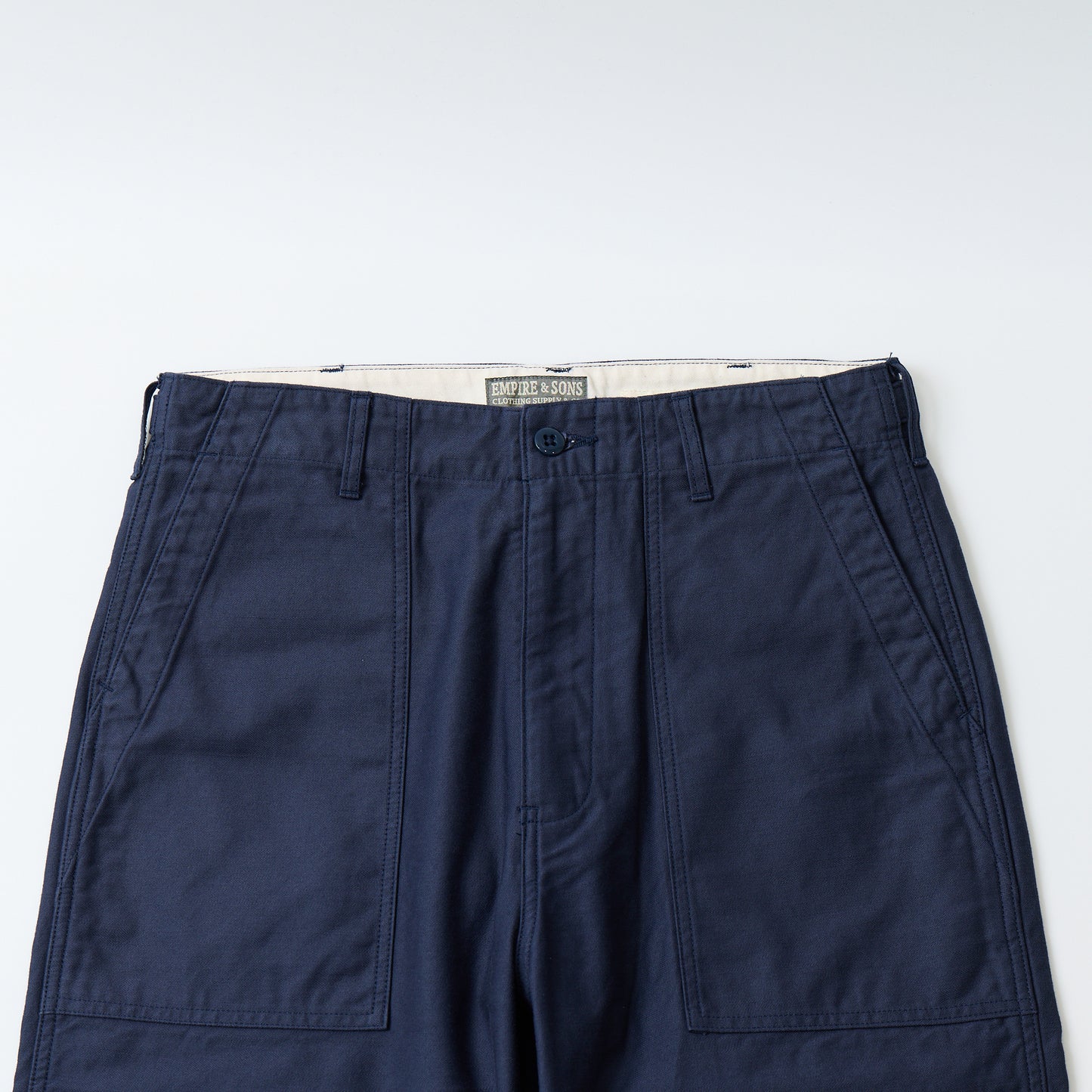 EMPIRE & SONS FATIGUE PANT MILITARY SLUB BACK SATEEN TAPERED WIDE FIT