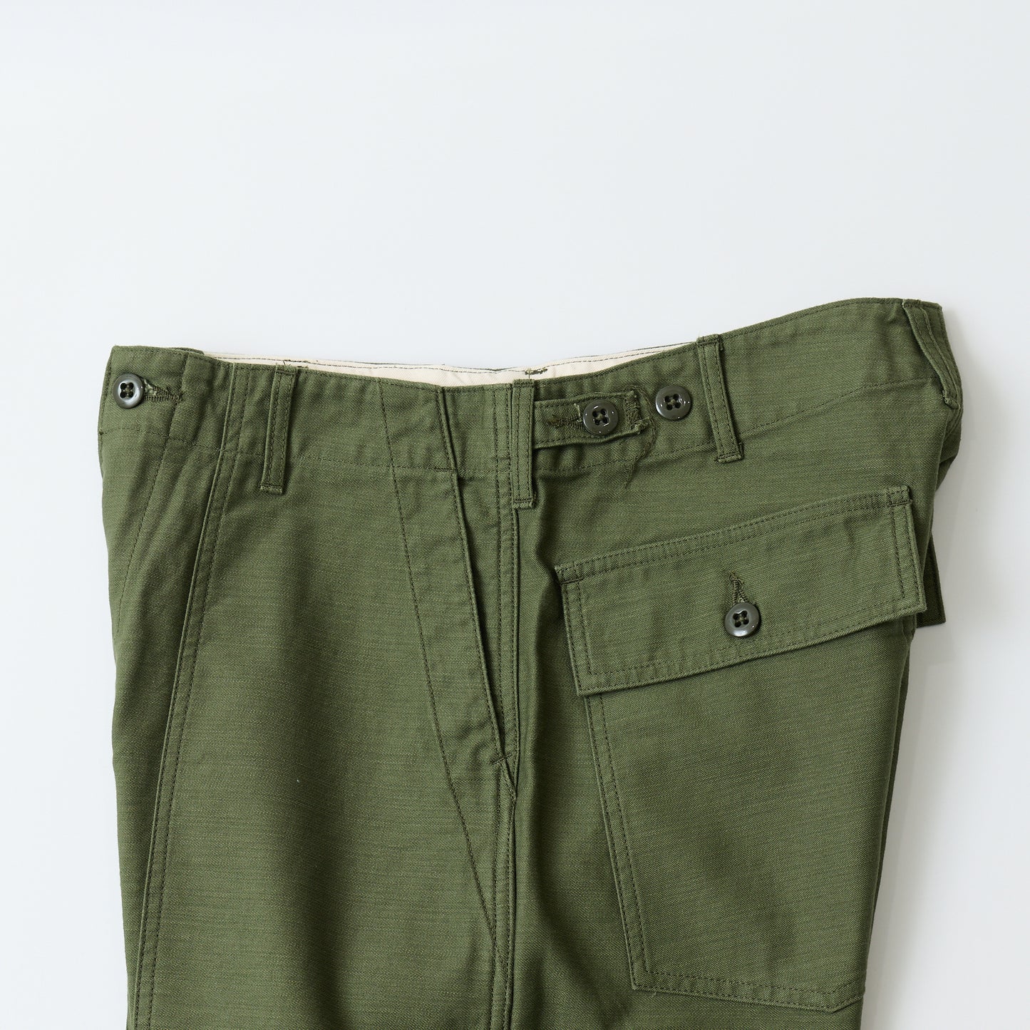 EMPIRE & SONS FATIGUE PANT MILITARY SLUB BACK SATEEN TAPERED WIDE FIT