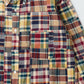 KEATON CHASE USA L/S CLASSIC FIT FULL OPEN BD SHIRT COTTON PATCHWORK MADRAS CHECK - #5