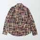 KEATON CHASE USA L/S CLASSIC FIT FULL OPEN BD SHIRT COTTON PATCHWORK MADRAS CHECK - #5
