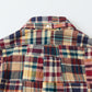 KEATON CHASE USA L/S CLASSIC FIT FULL OPEN BD SHIRT COTTON PATCHWORK MADRAS CHECK - #5