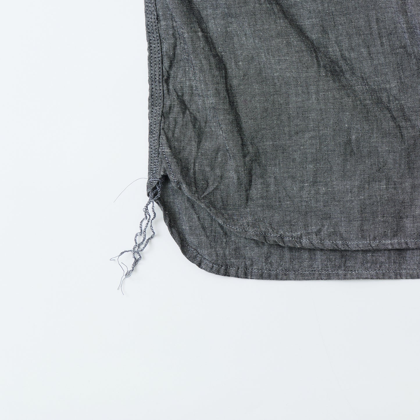EMPIRE & SONS L/S CONCEALED BUTTON&TAB WORK SHIRT BLACK CHAMBRAY