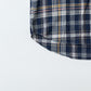 KEATON CHASE USA L/S CLASSIC FIT FULLOPEN BD SHIRT COTTON MADRAS CHECK - 13. NAVY_WHITE_RED_ORANGE