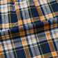 KEATON CHASE USA L/S CLASSIC FIT FULLOPEN BD SHIRT COTTON MADRAS CHECK - 11. NAVY_ORANGE_WHITE