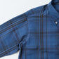 KEATON CHASE USA L/S CLASSIC FIT FULLOPEN BD SHIRT COTTON OVERDYED MADRAS CHECK - A_NAVY_BLUE