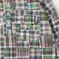 KEATON CHASE USA L/S CLASSIC FIT PULLOVER BD SHIRT COTTON PATCHWORK MADRAS CHECK - #6