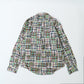 KEATON CHASE USA L/S CLASSIC FIT PULLOVER BD SHIRT COTTON PATCHWORK MADRAS CHECK - #6