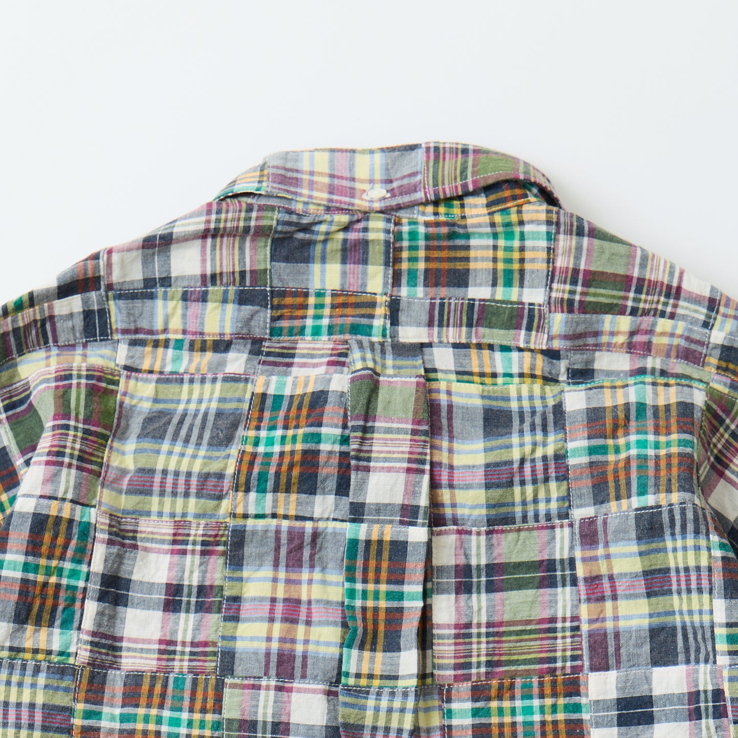 KEATON CHASE USA L/S CLASSIC FIT PULLOVER BD SHIRT COTTON PATCHWORK MADRAS CHECK - #6